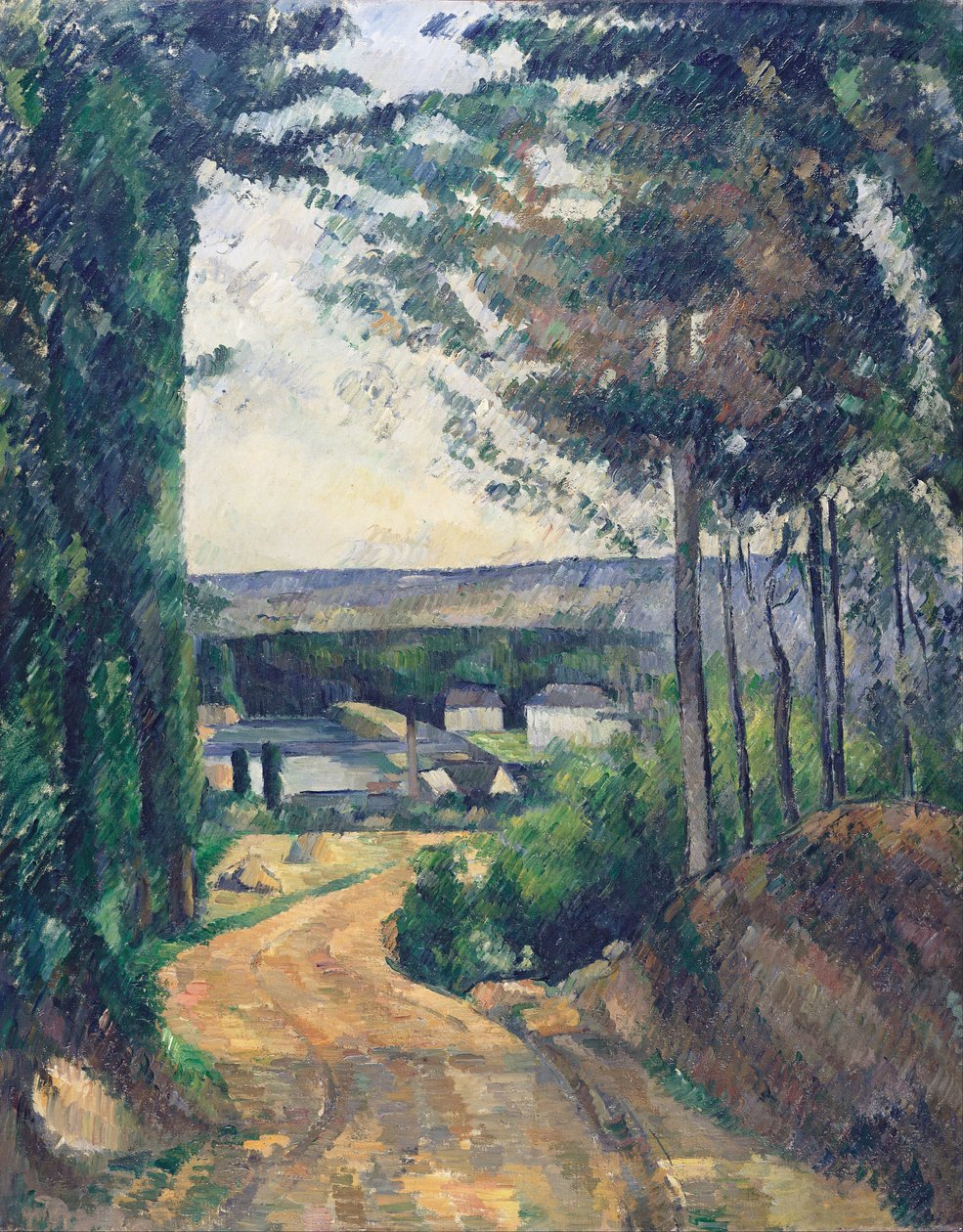 Cesta vedoucí k jezeru od Paul Cézanne