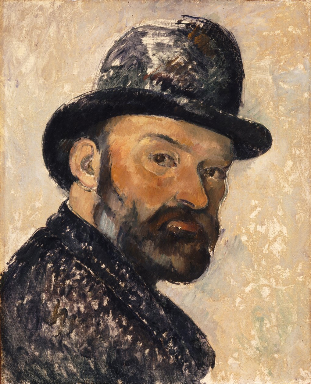 Autoportrét s buřincem, 1885-1886. od Paul Cézanne