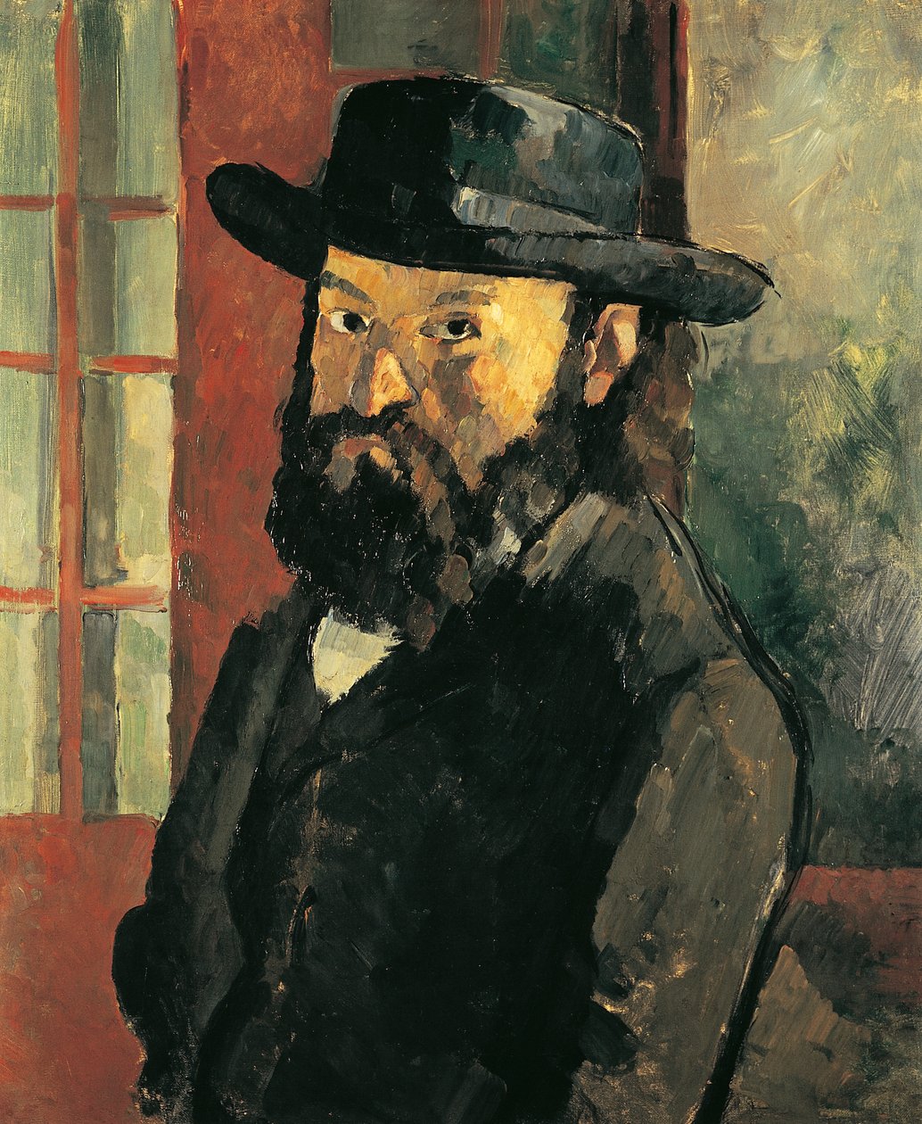 Autoportrét s kloboukem od Paul Cézanne