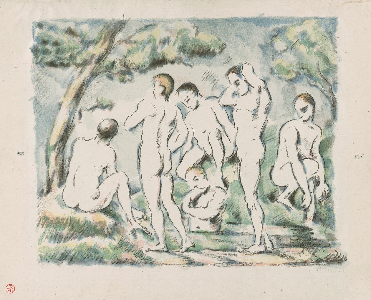 Malí koupači od Paul Cézanne