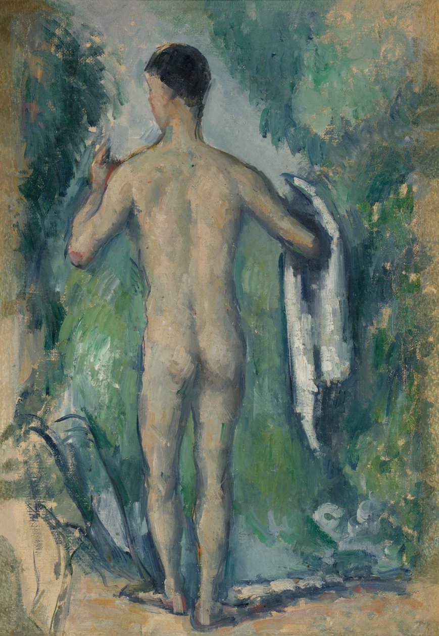Stojící koupající se, při pohledu zezadu, 187982. od Paul Cézanne
