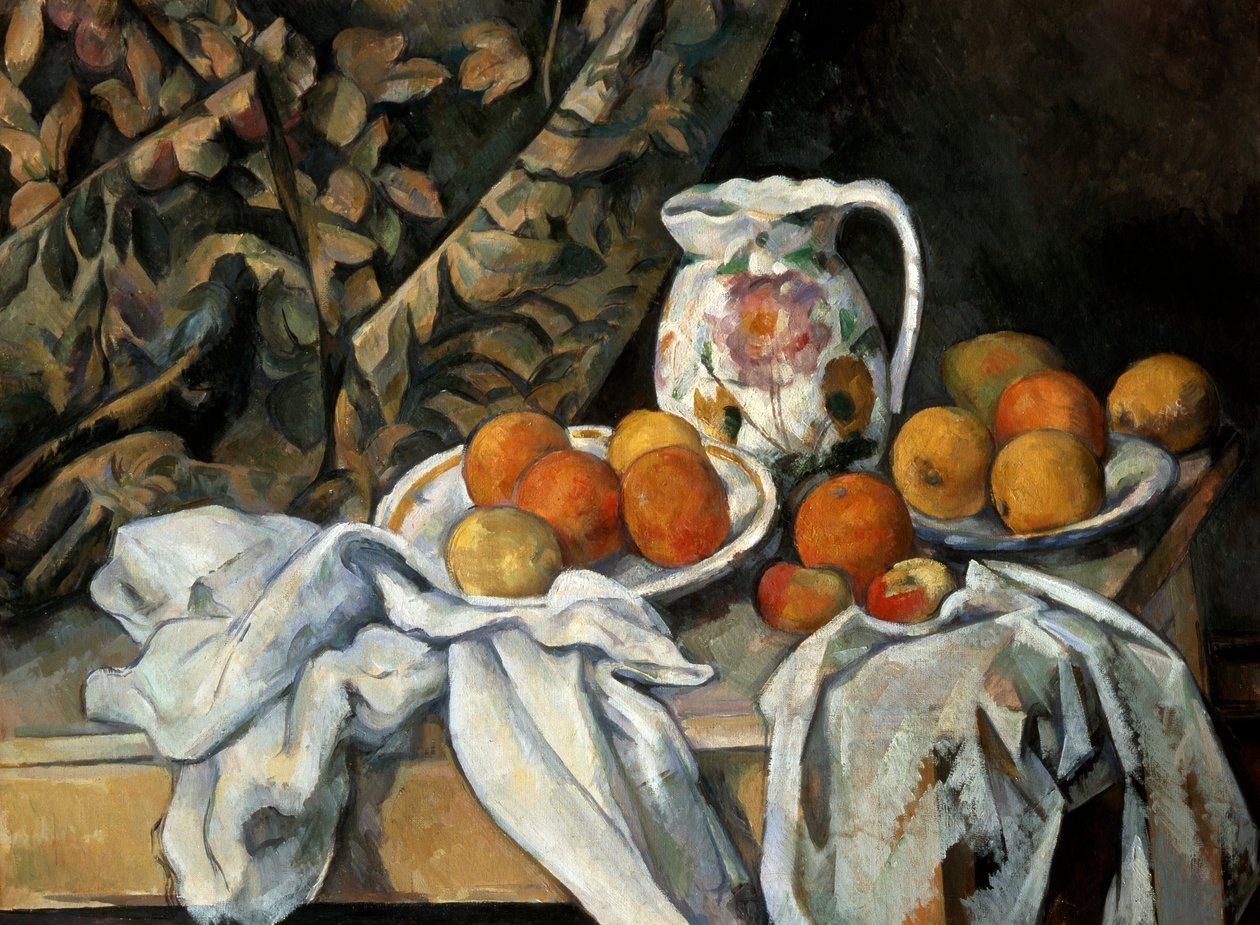 Still Life with Drapery, c1895 od Paul Cézanne