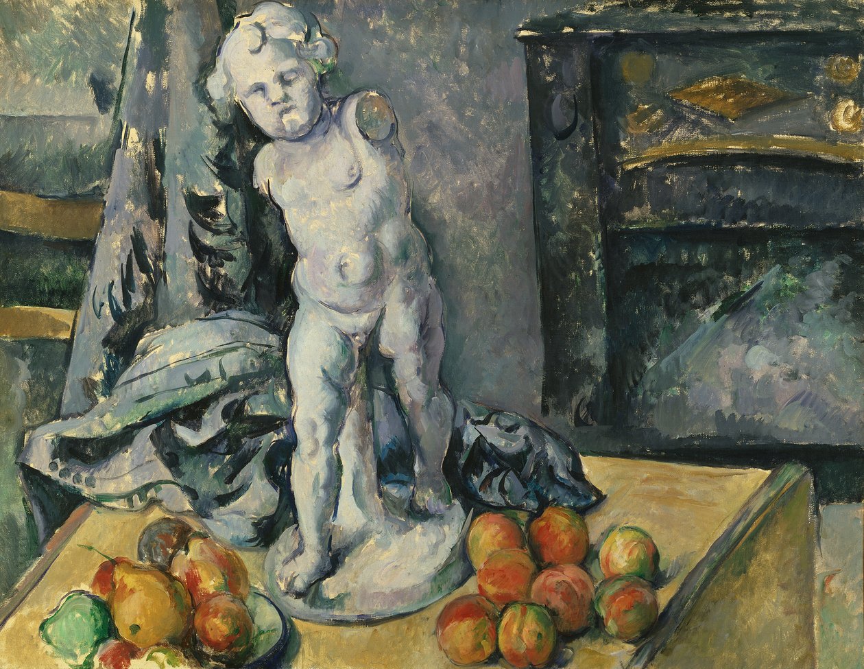 Zátiší se sádrovým Cupidem, 90. léta 19. století od Paul Cézanne