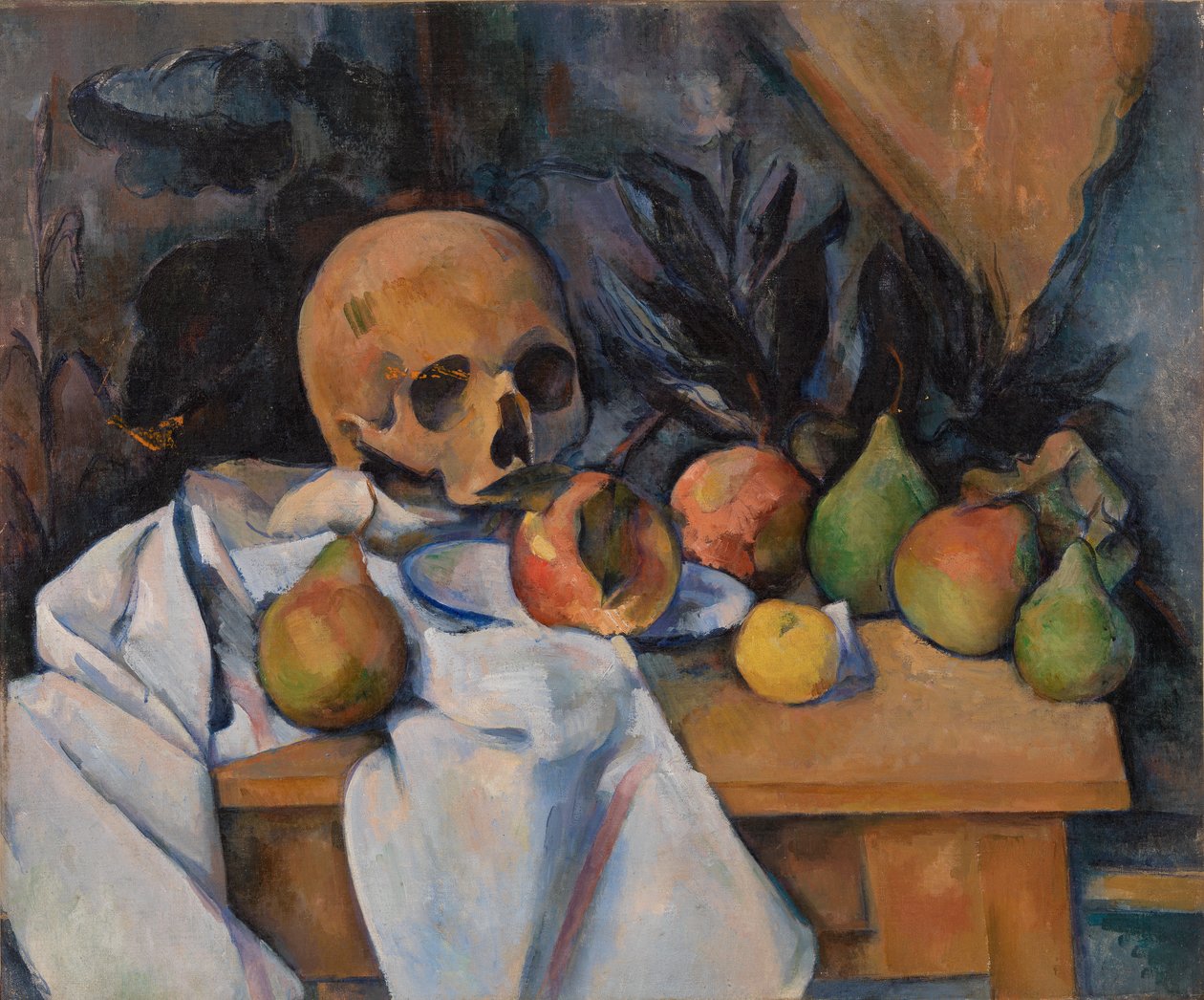 Zátiší s lebkou (Nature morte au crane) od Paul Cézanne