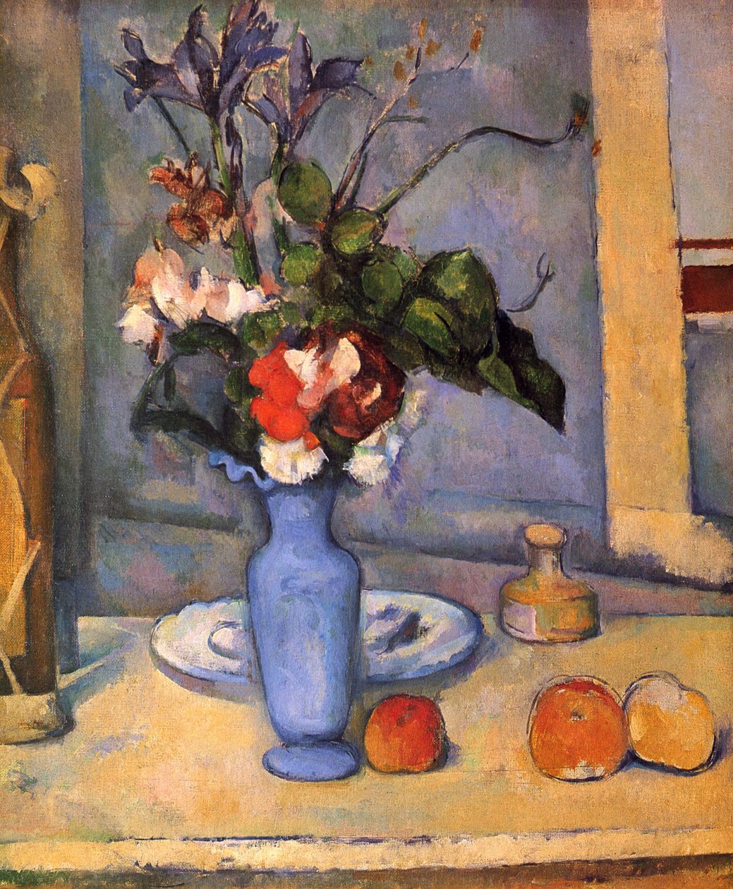 Zátiší s modrou vázou od Paul Cézanne