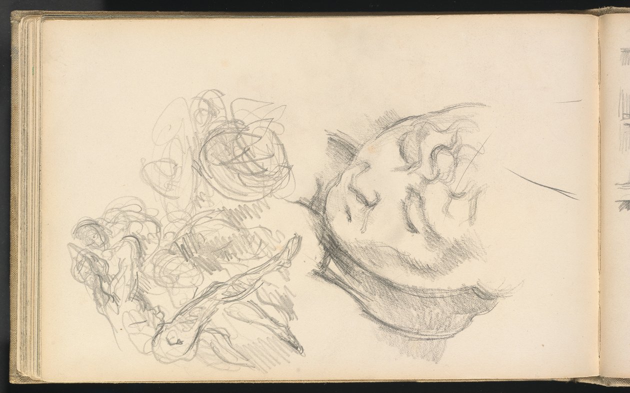 Studie včetně Madame Cézanne od Paul Cézanne