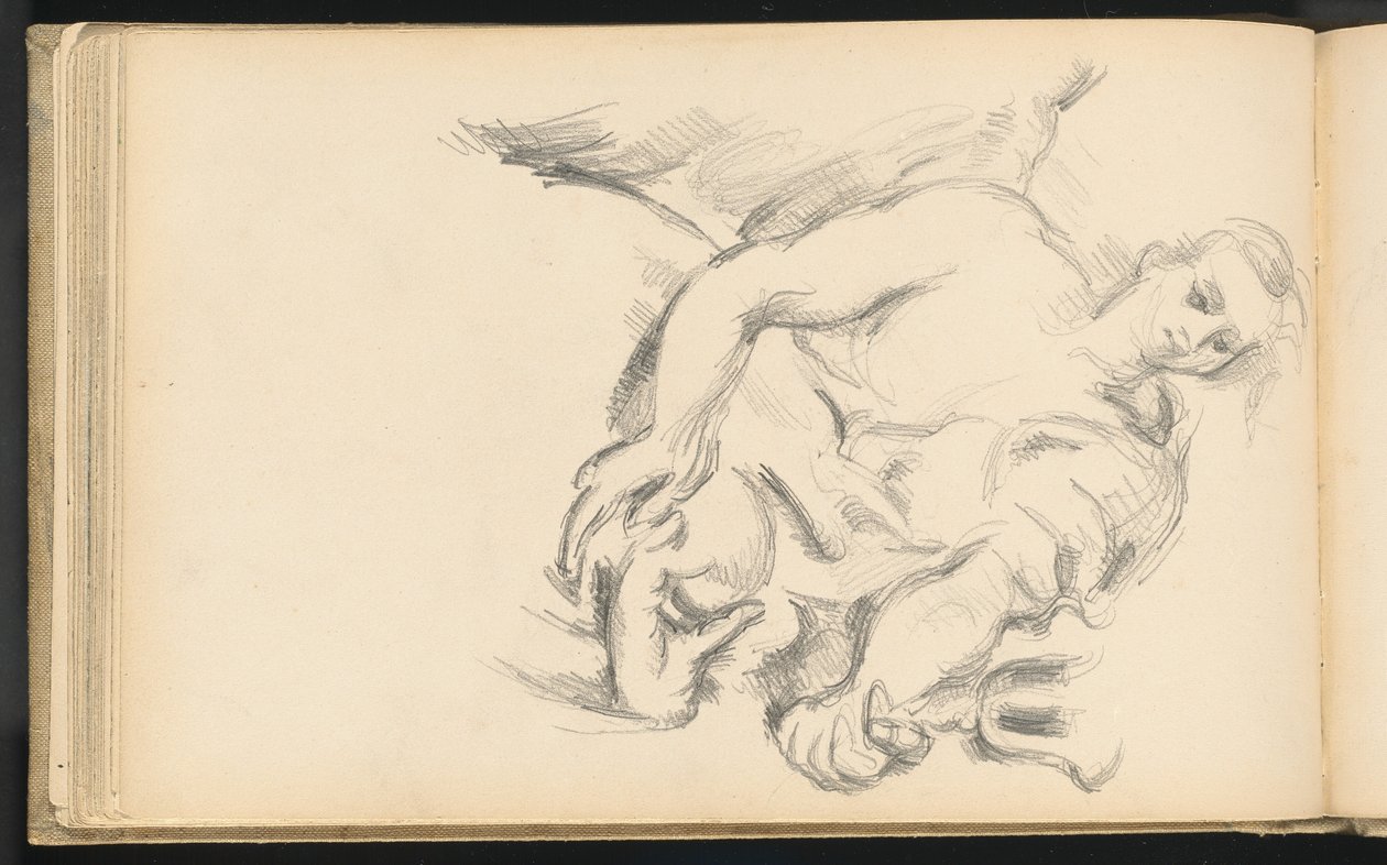 Studie anděla v Rubensově "Proroku Eliášovi" od Paul Cézanne