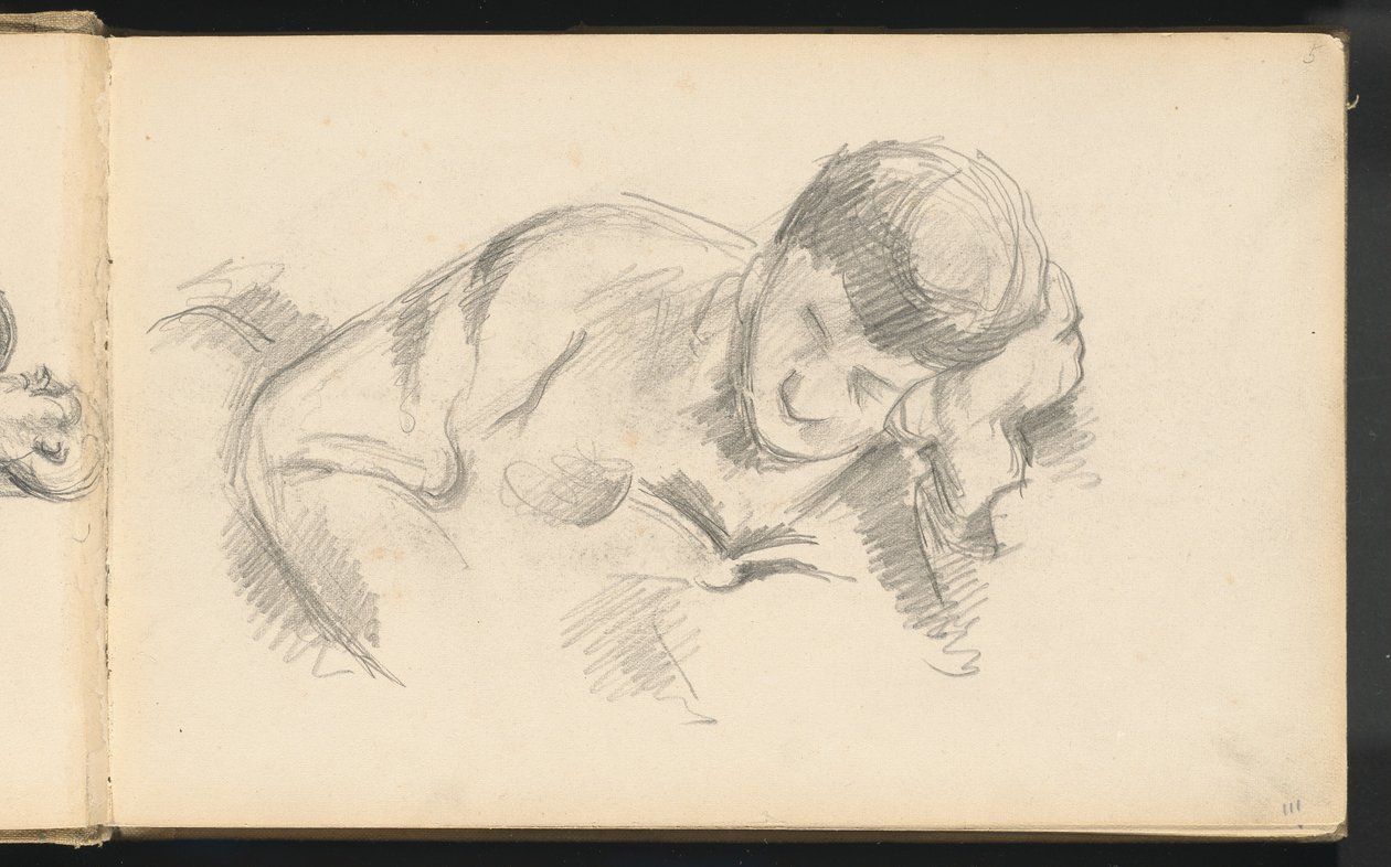 Umělcův syn opírající se o loket, c. 1887. od Paul Cézanne