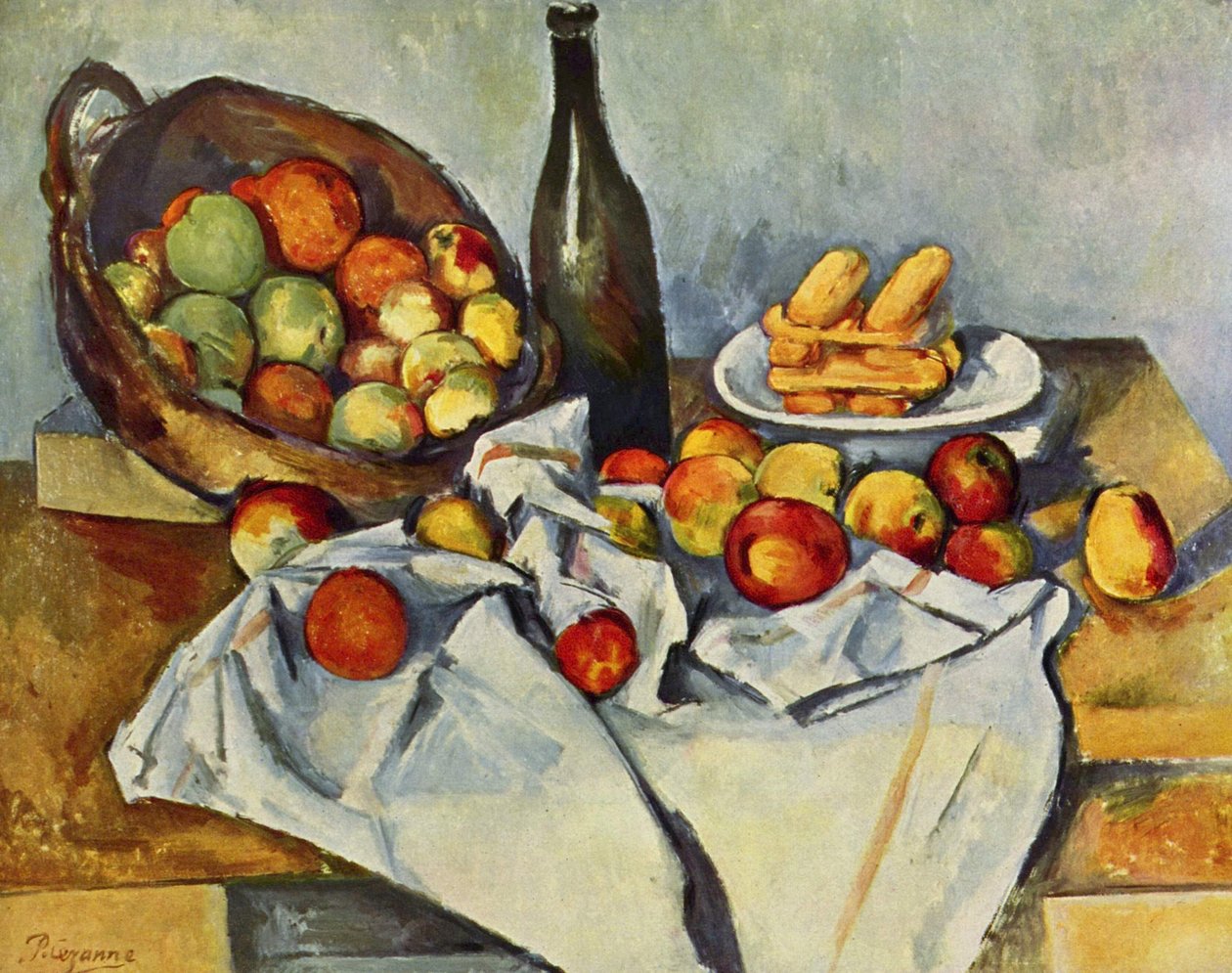 Košík jablek. od Paul Cézanne