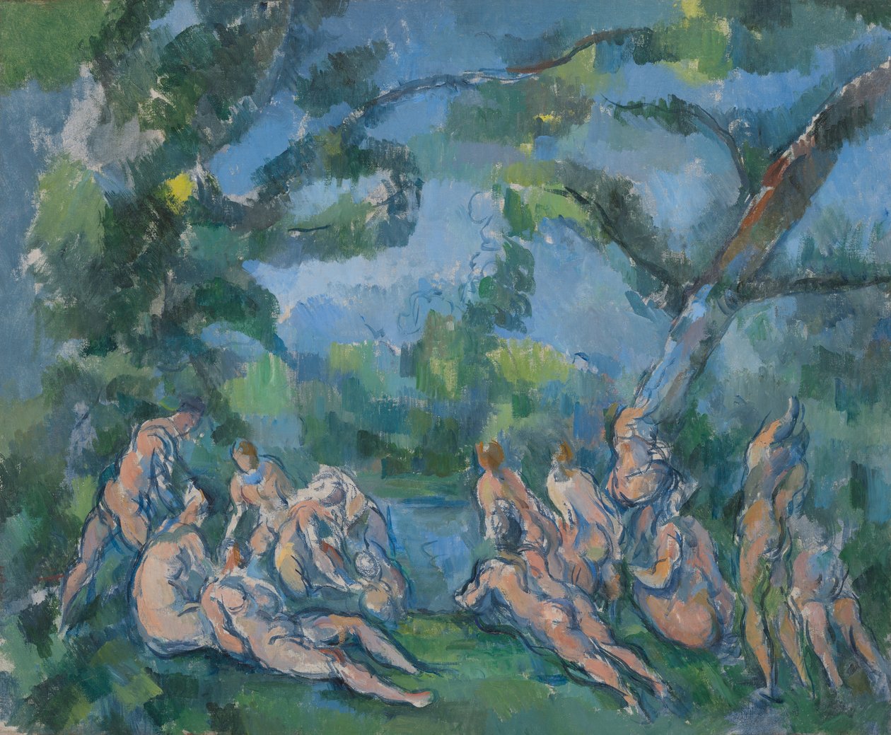 Koupající se od Paul Cézanne
