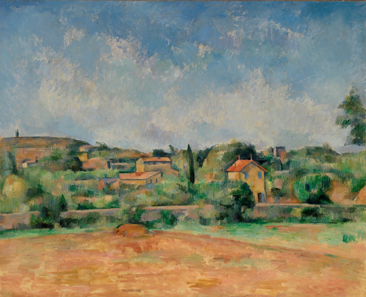 The Bellevue Plain / The Red Earth od Paul Cézanne