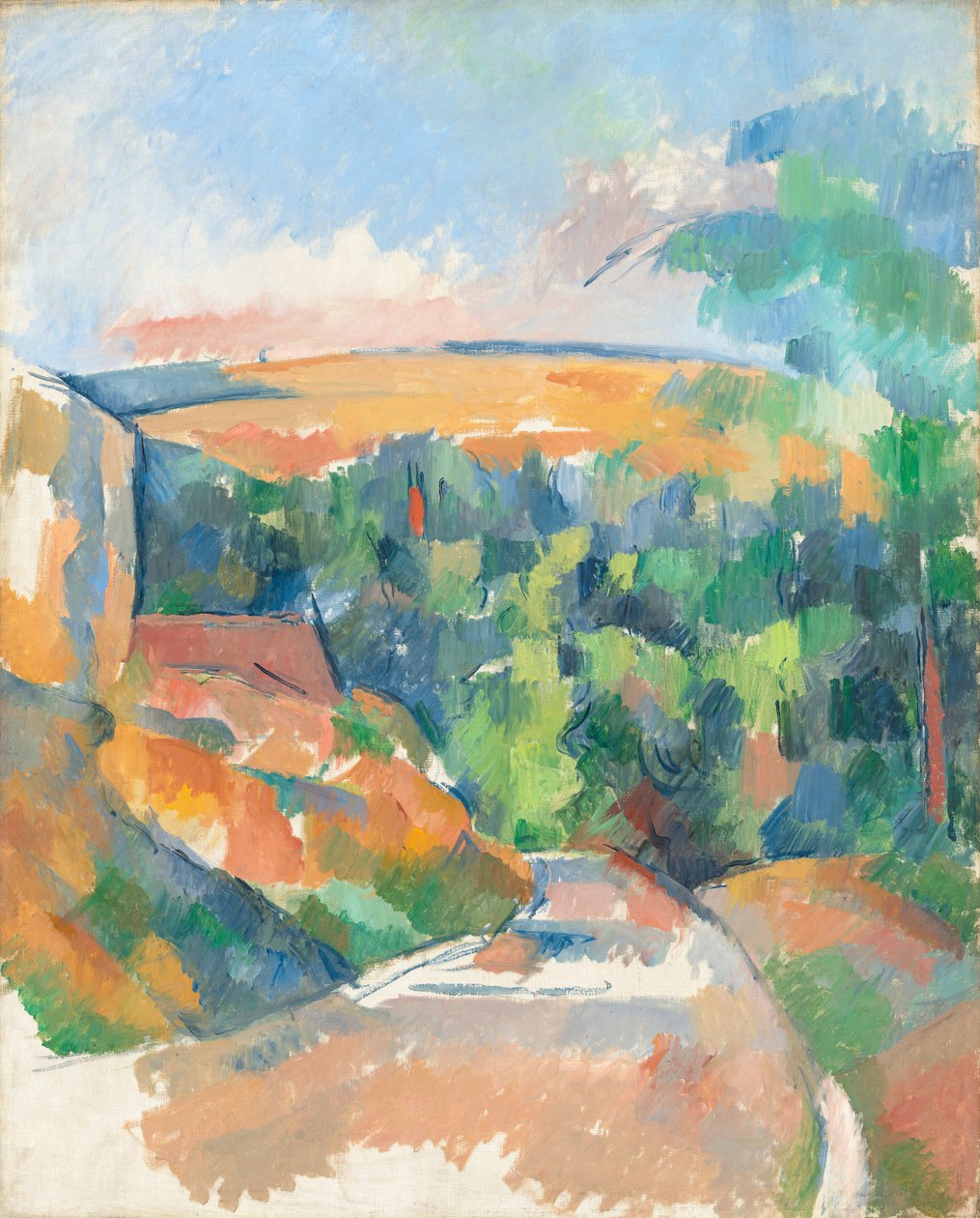 Zatáčka na cestě od Paul Cézanne