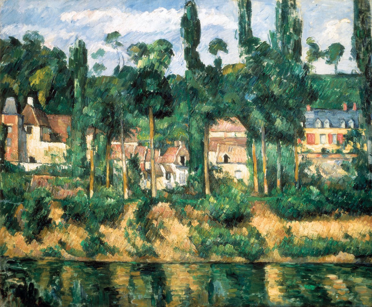 Chateau de Medan, kolem roku 1880 (olej na plátně) od Paul Cézanne