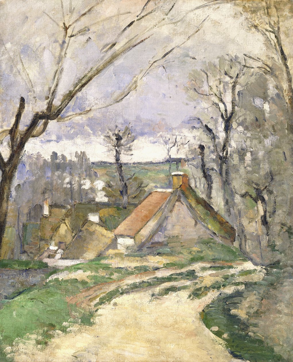 The Cottages of Auvers, 1872-73 od Paul Cézanne