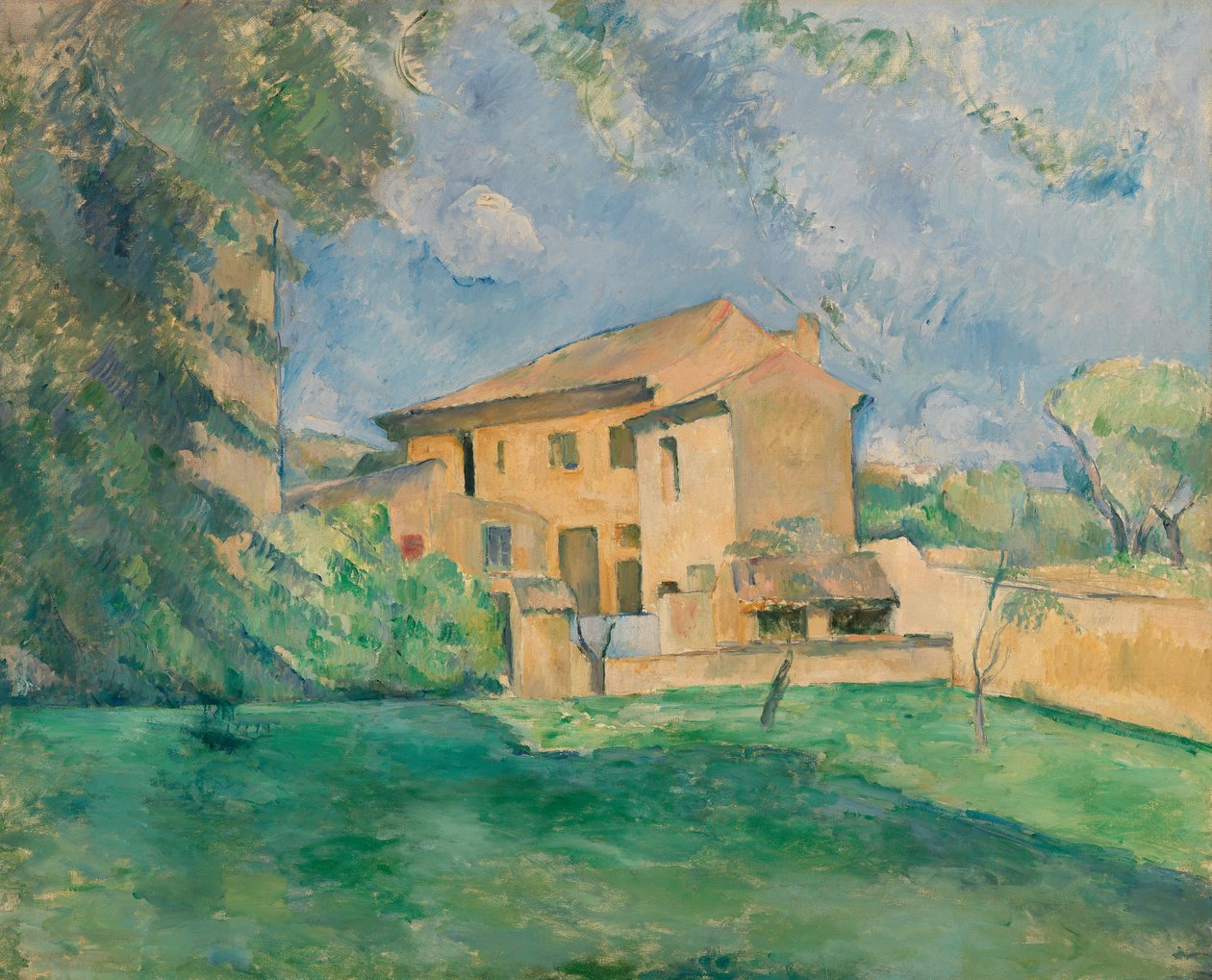 Farma v Jas de Bouffan od Paul Cézanne