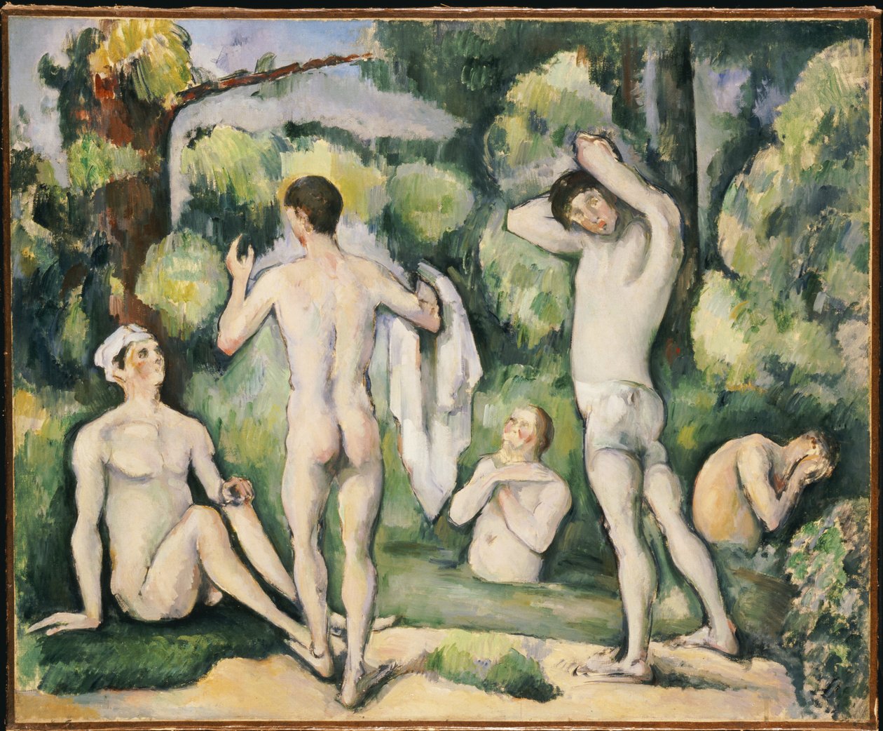 The Five Lathers, c.1880-82 od Paul Cézanne