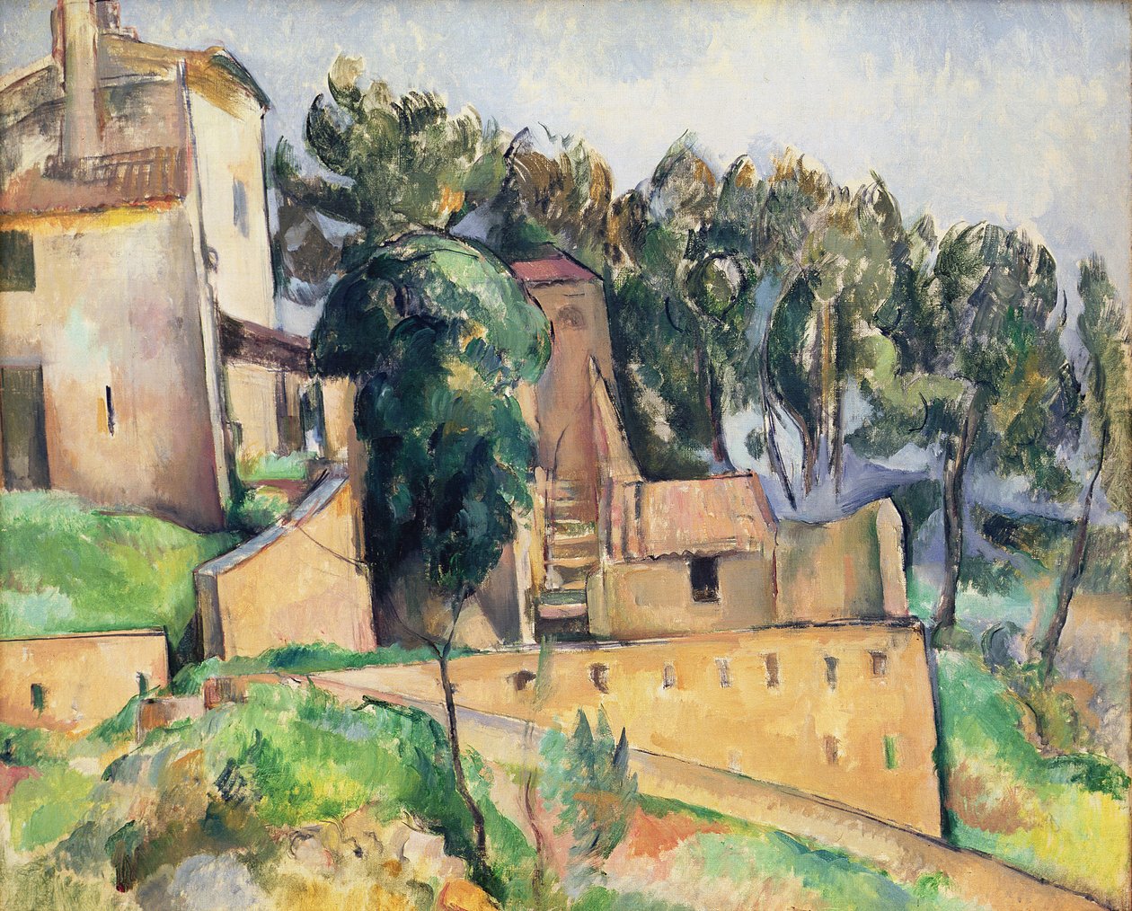 Dům v Bellevue, 1890-92 od Paul Cézanne