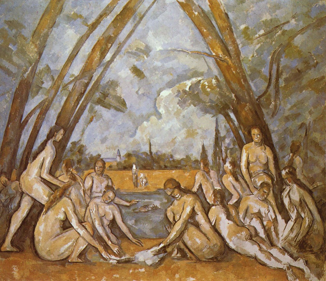 Velcí koupající se od Paul Cézanne