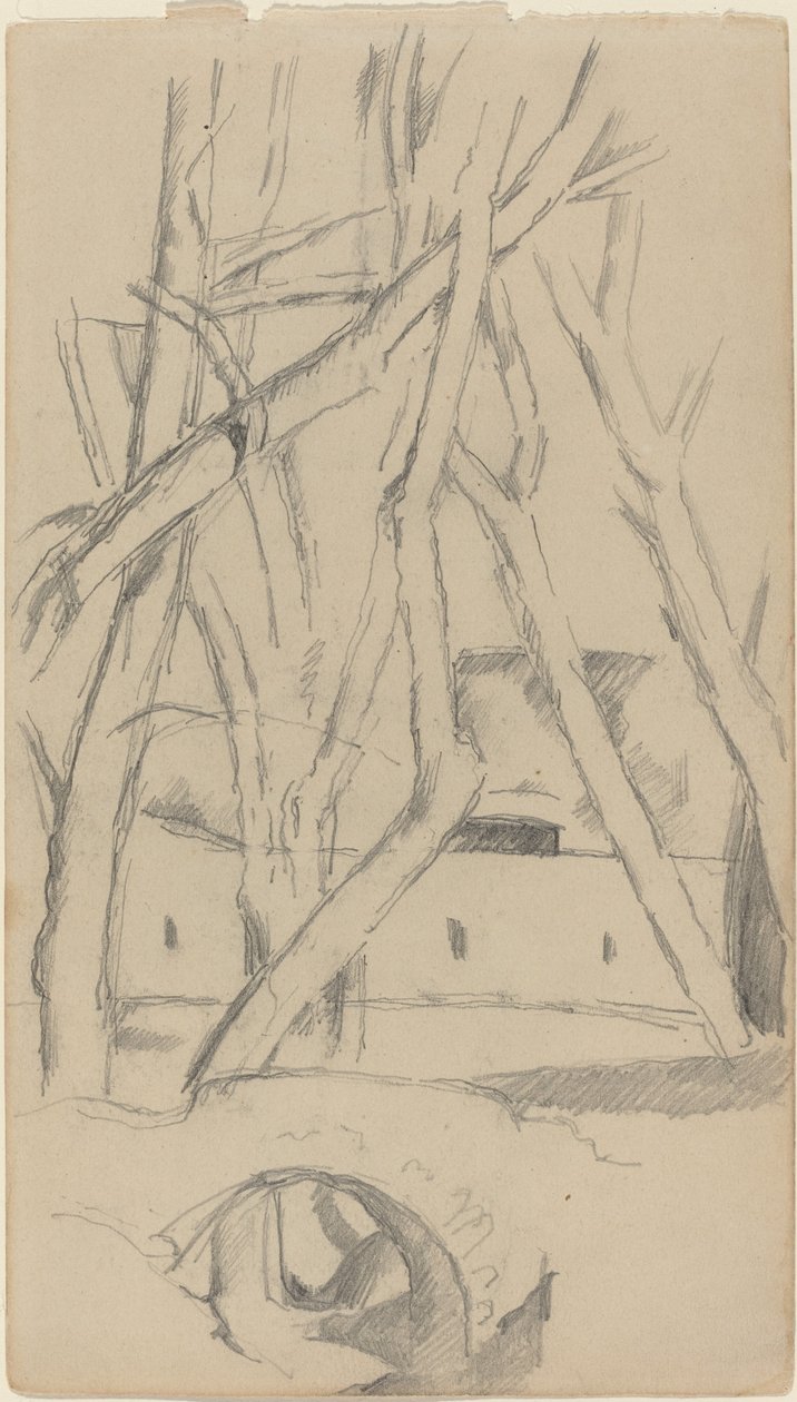 Malý most [recto] od Paul Cézanne