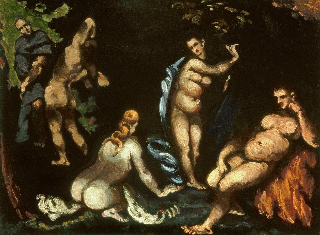 Pokušení sv. Antonína, kolem roku 1870 od Paul Cézanne
