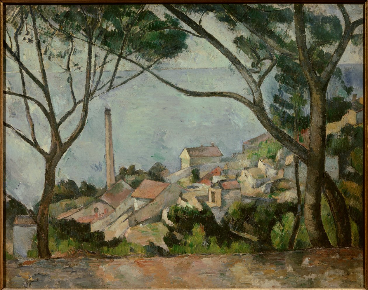 Moře má L"Estaque. Malba Paula Cezanna od Paul Cézanne