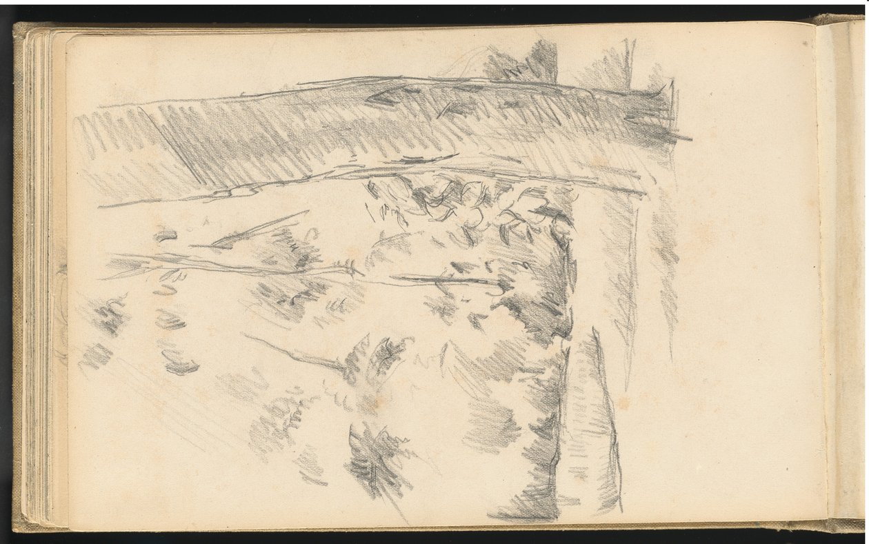 Stromy a keře od Paul Cézanne