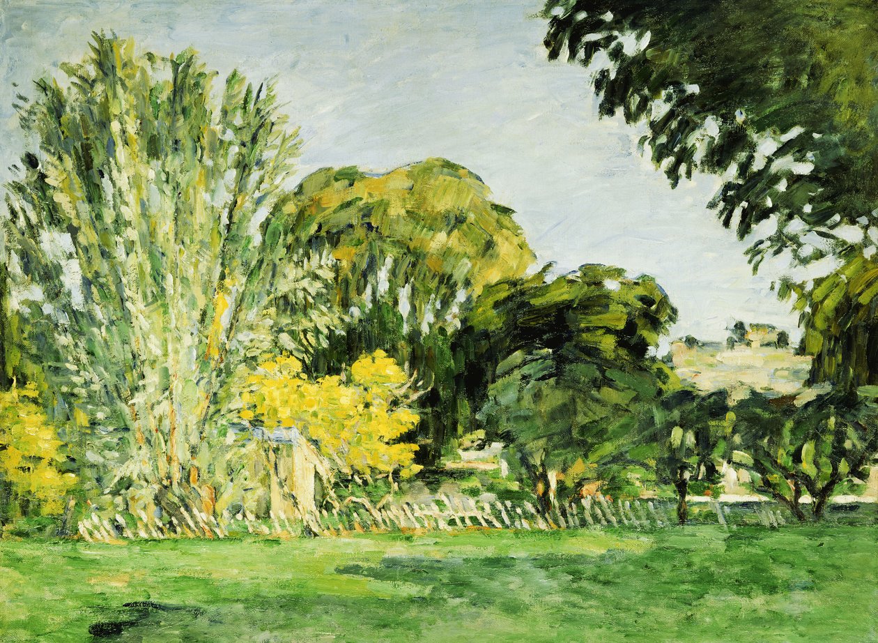 Stromy v Jas de Bouffan od Paul Cézanne