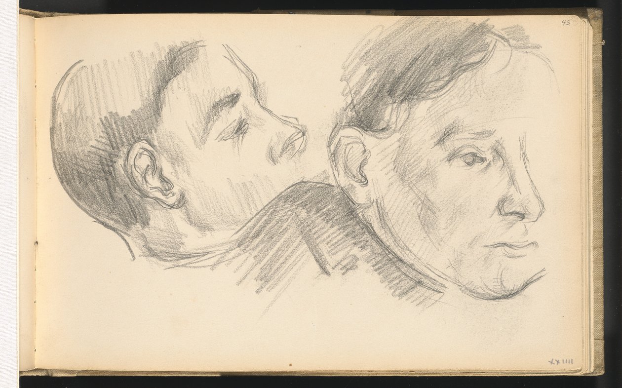 Dvě hlavy od Paul Cézanne