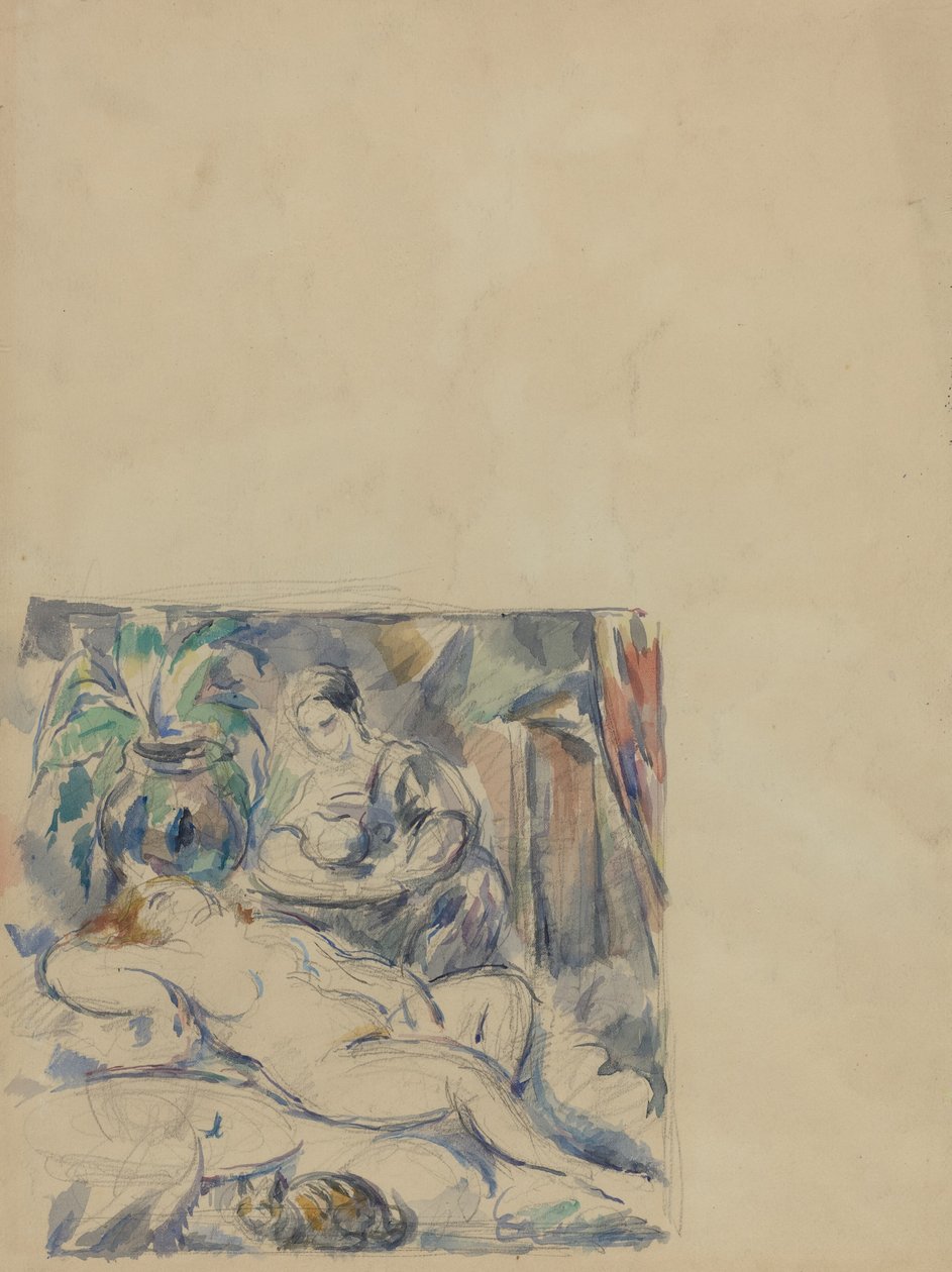 Probuzení [verso] od Paul Cézanne