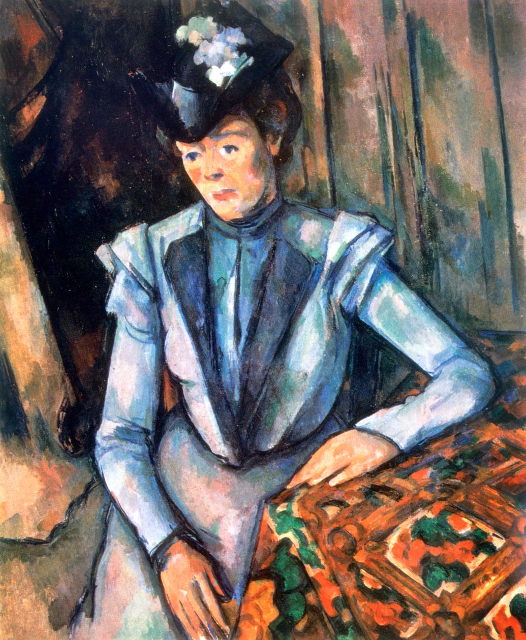 Žena sedící v modrém, 1902-1906 od Paul Cézanne