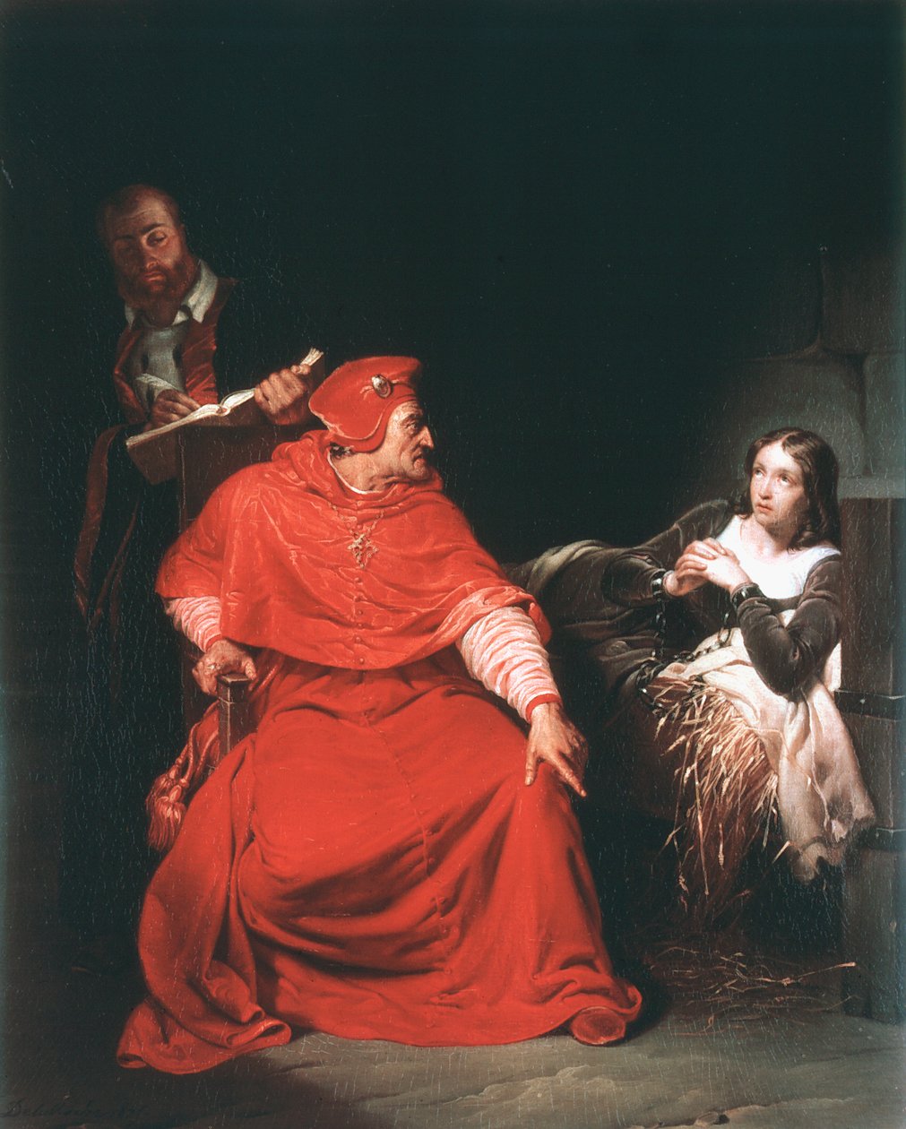 Johanka z Arku ve vězení, 1825 od Paul Delaroche