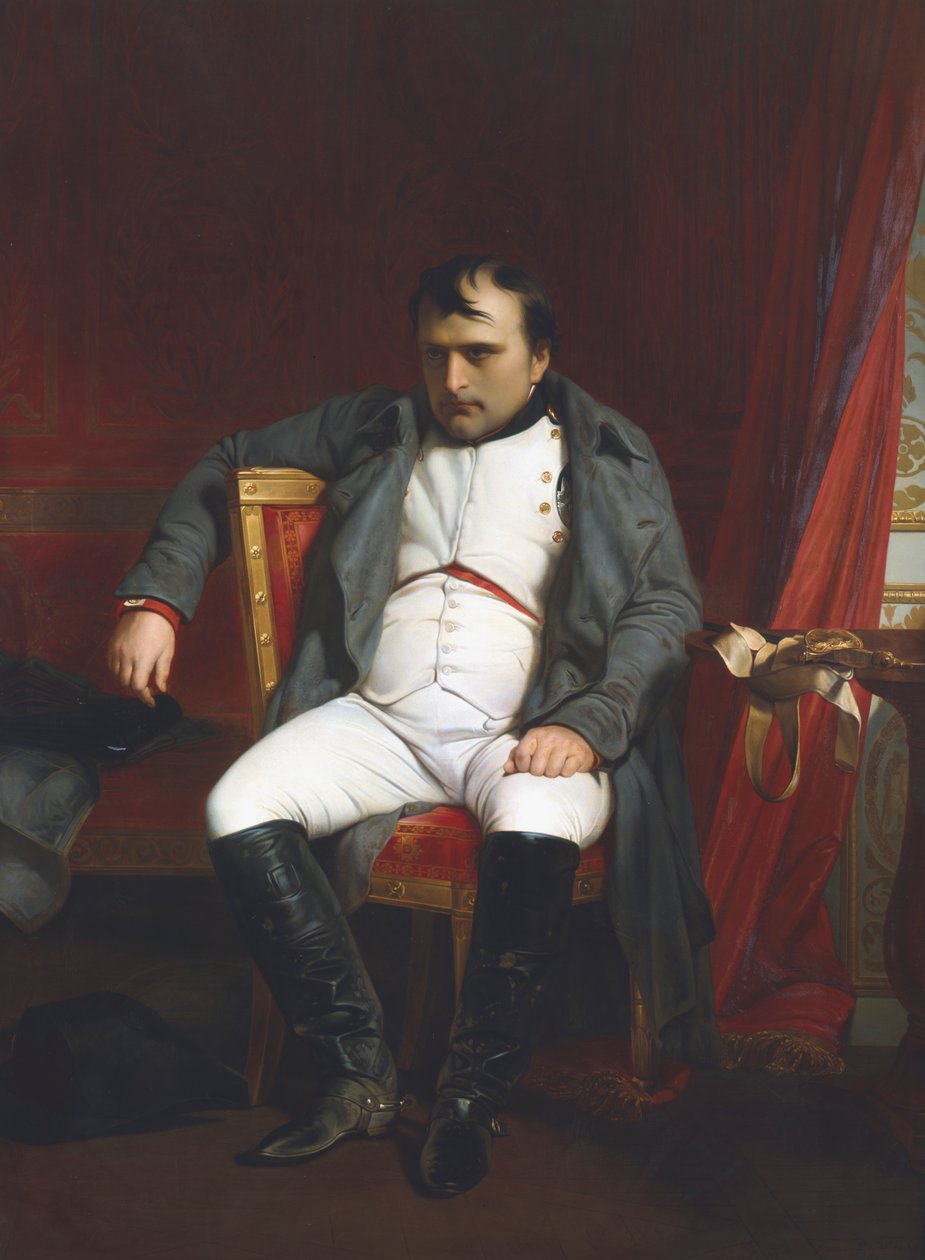 „Napoleon ve Fontainebleau během první abdikace – duben 1814“ od Paul Delaroche