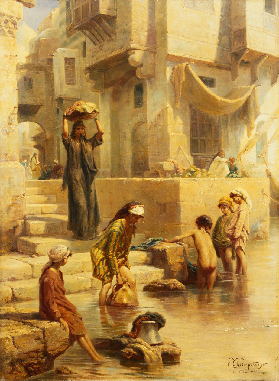 The Bathers, 1896 od Paul Dominique Philippoteaux
