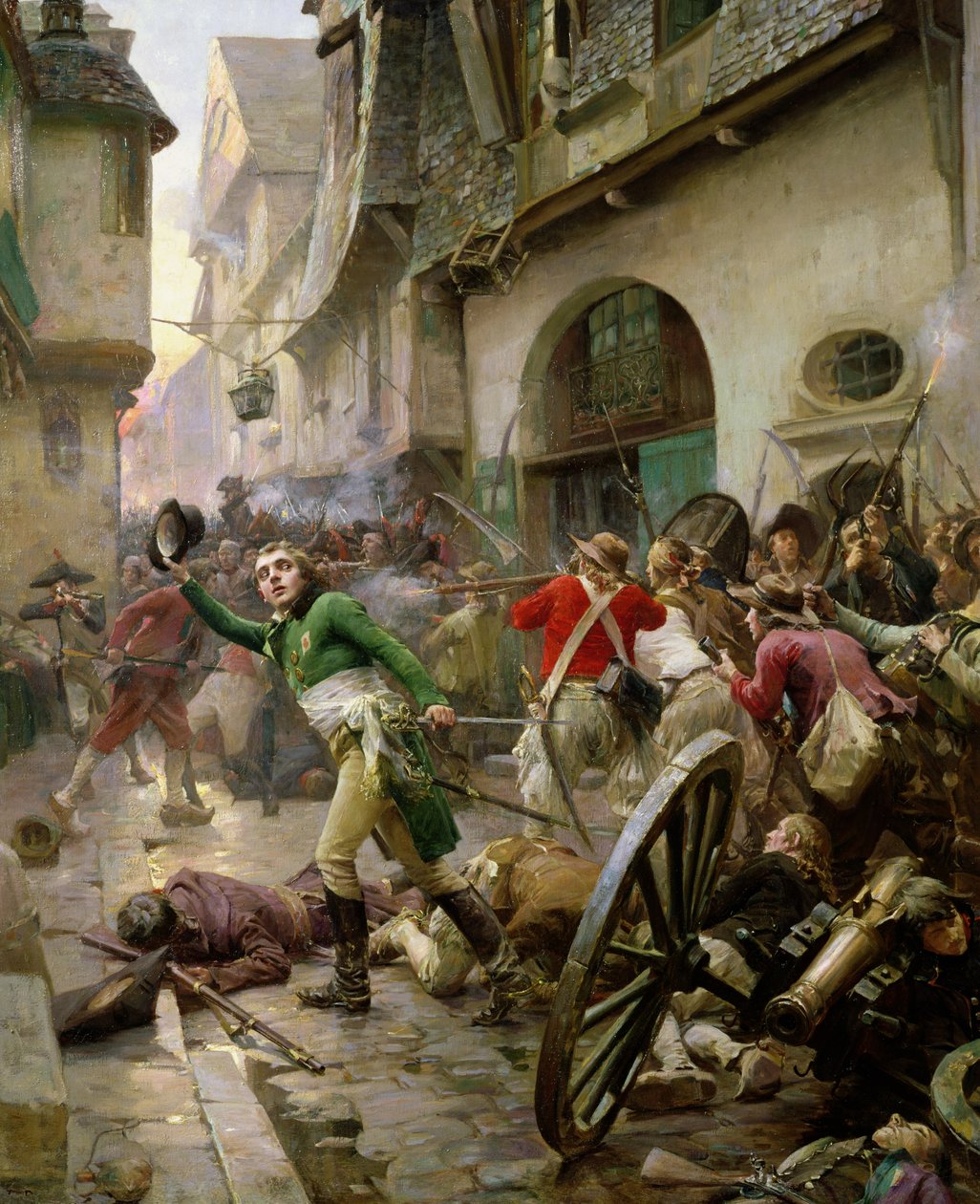 Henri de La Rochejaquelein (1772-94) v bitvě u Cholet, 17. října 1793 od Paul Émile Boutigny