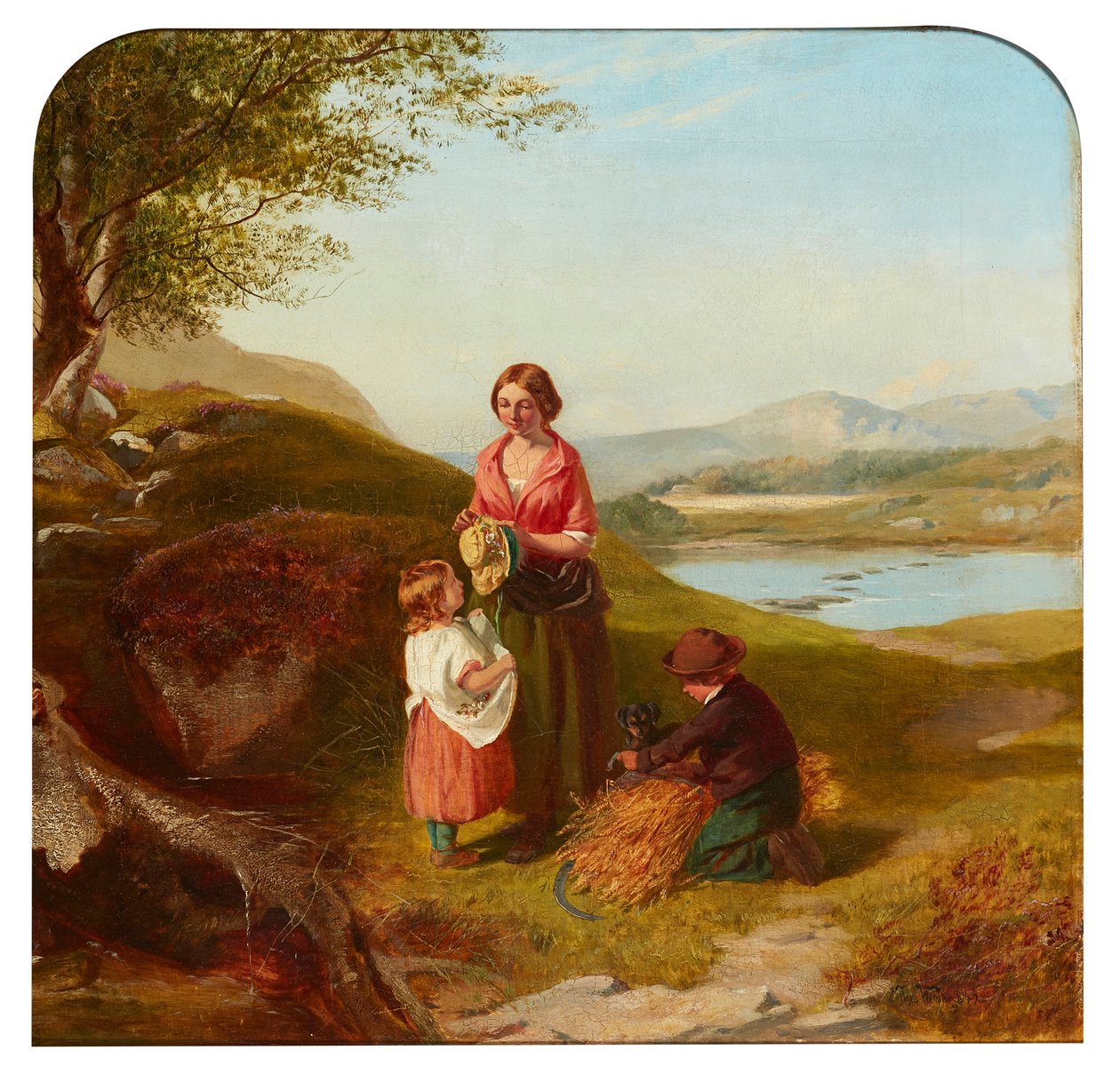 The Young Harvester (olejové plátno) od Paul Falconer (attr. to) Poole