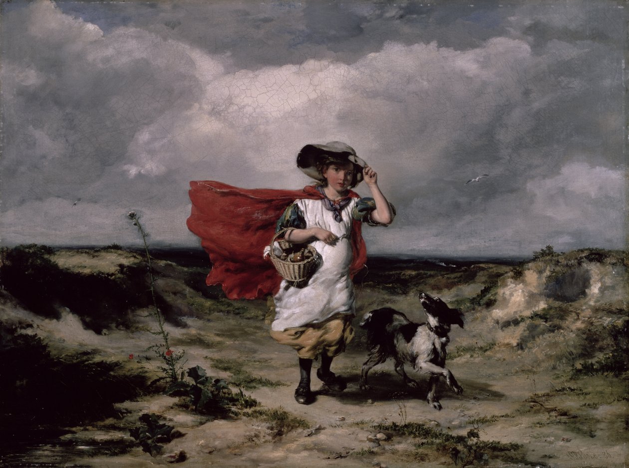 Crossing the Heath, Windy Day, 1836 od Paul Falconer Poole