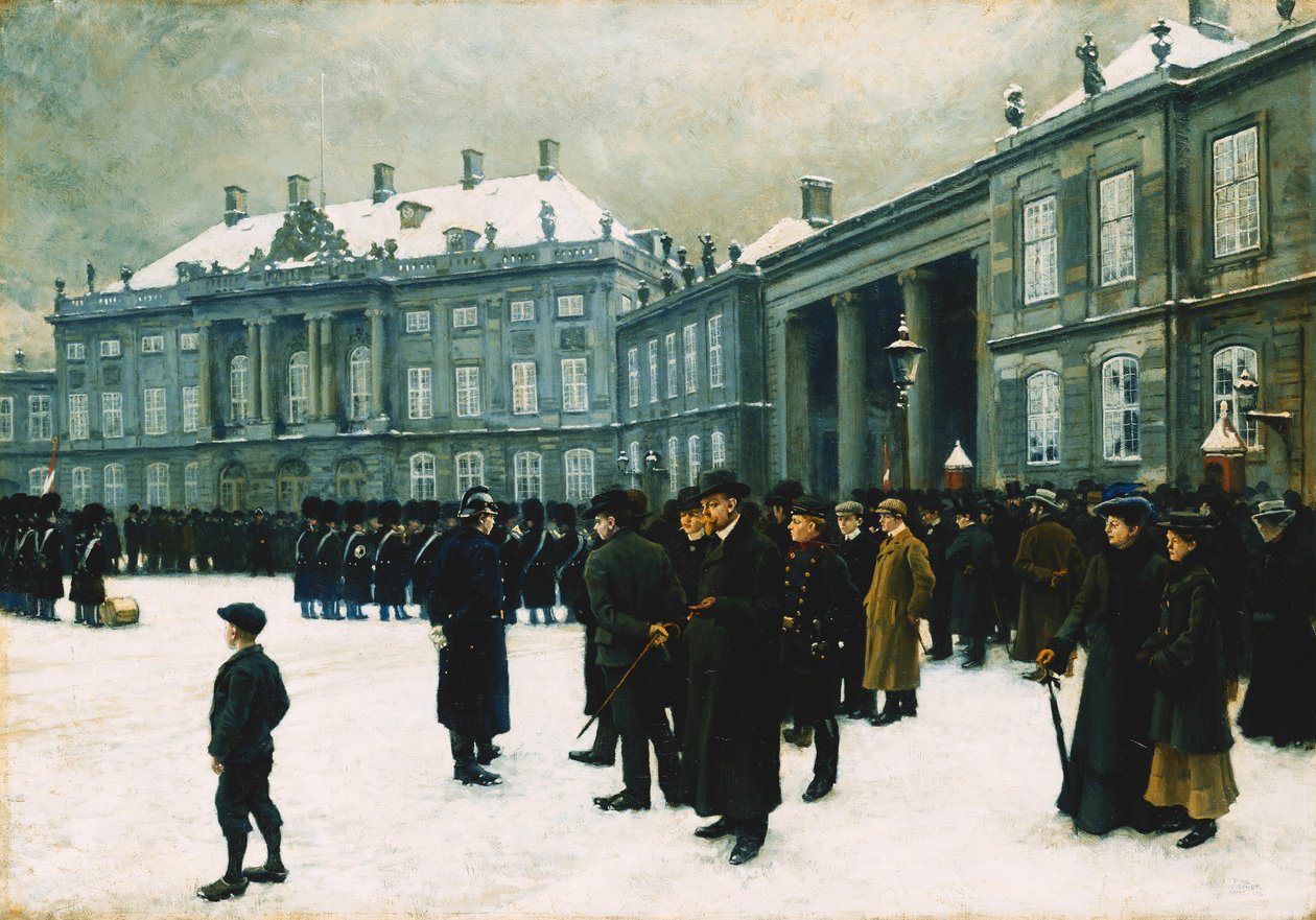 Střídání stráží v paláci Amalienborg, 1902-1903 od Paul Fischer