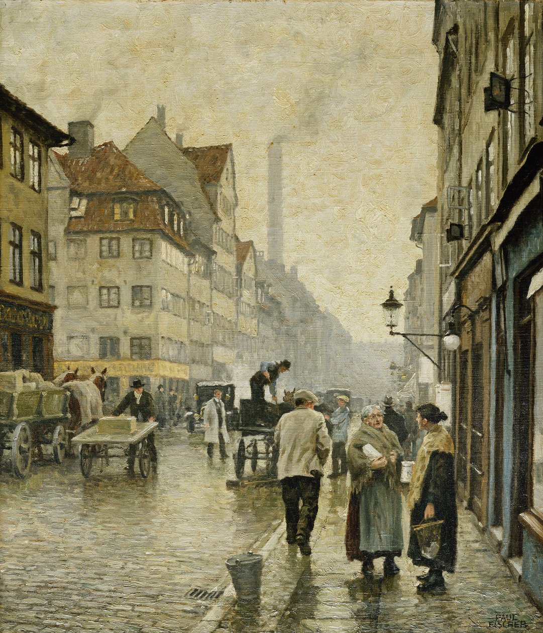Krystalgade, Kodaň, od Paul Fischer