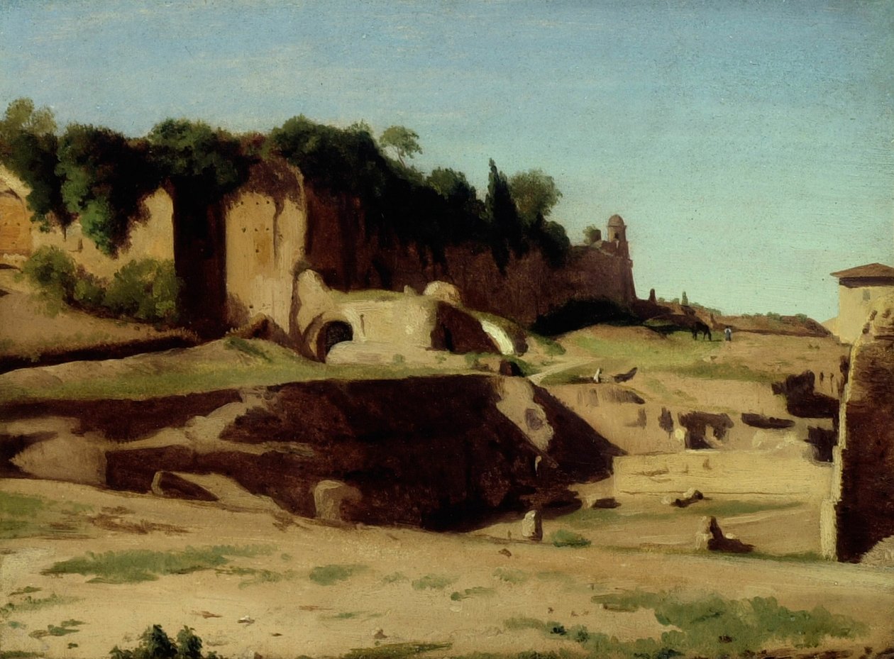 Císařský palác na Palatinu, Řím od Paul Flandrin