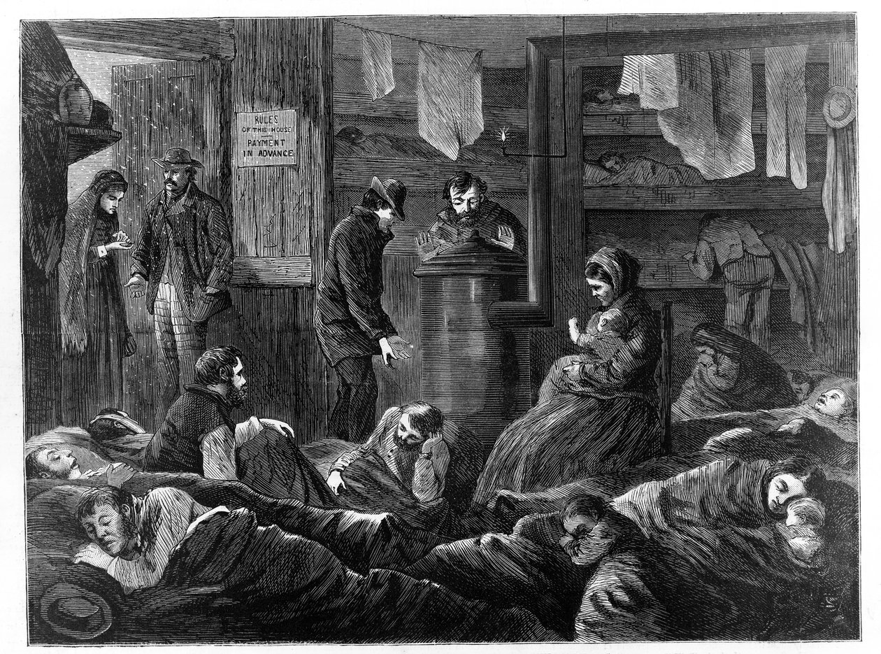 Underground Lodgings for the Poor, Greenwich Street, New York, z Harper