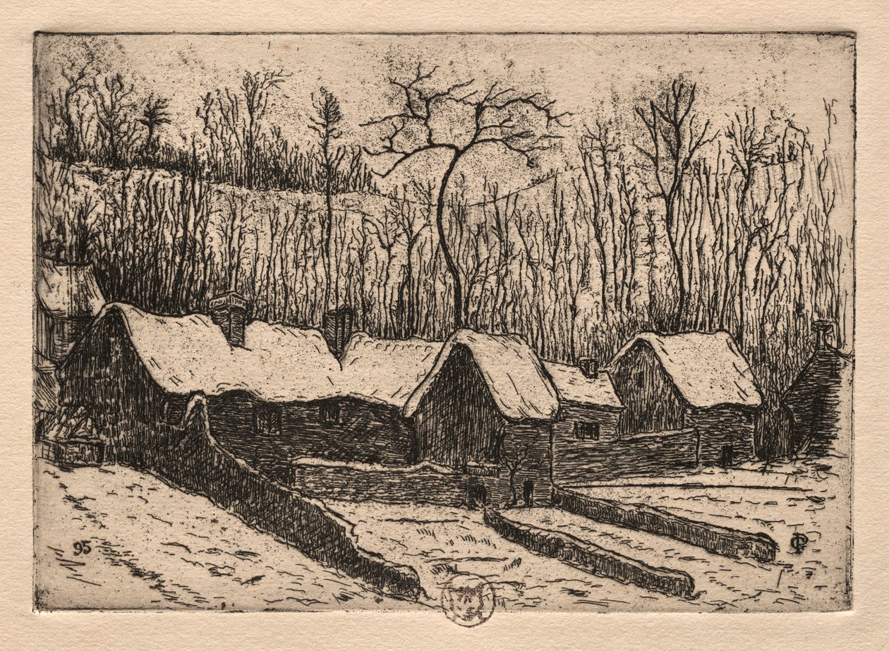 Six Etchings: The Thatched Bakery, Auvers od Paul Gachet
