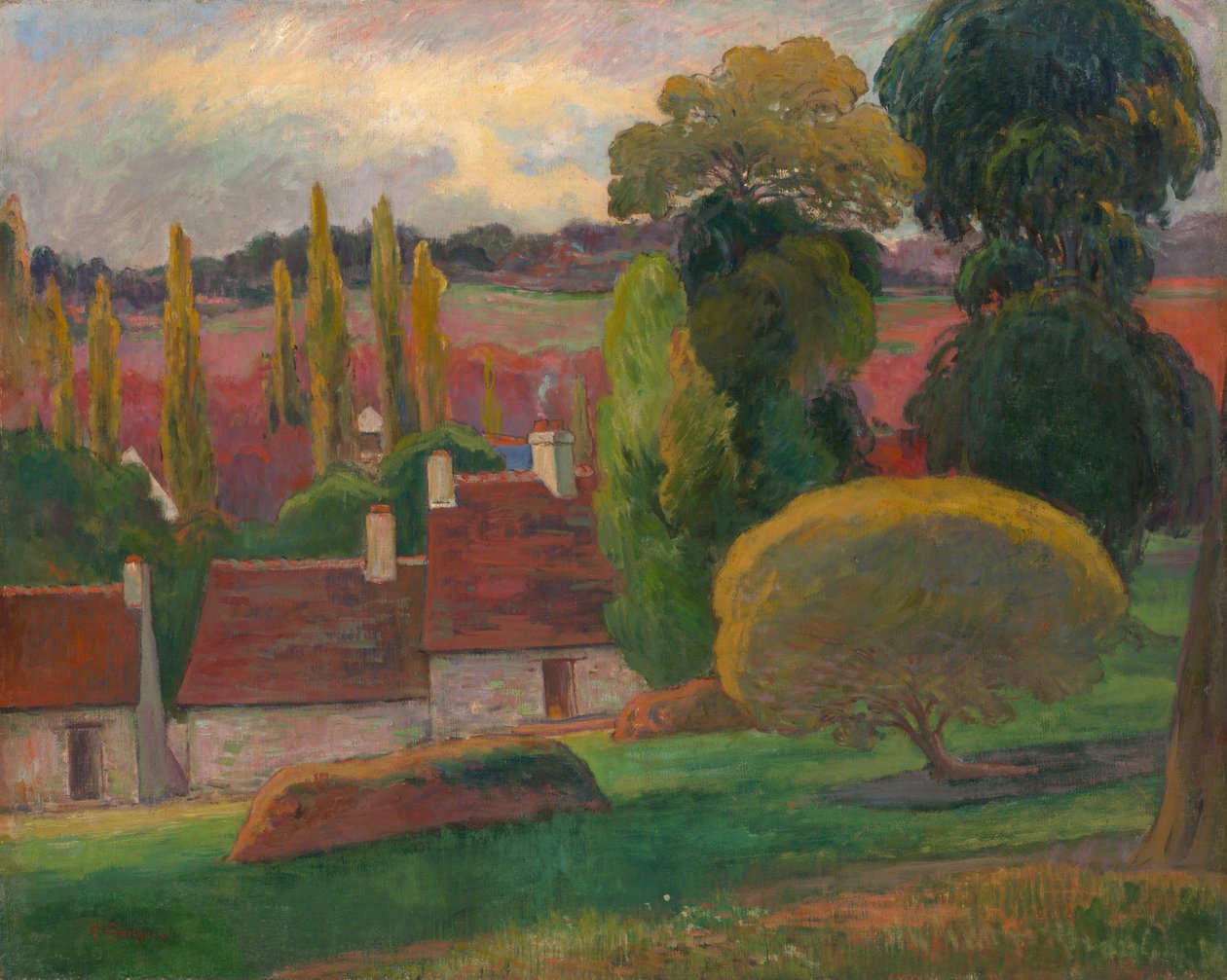 Farma v Bretani, kolem roku 1894 od Paul Gauguin