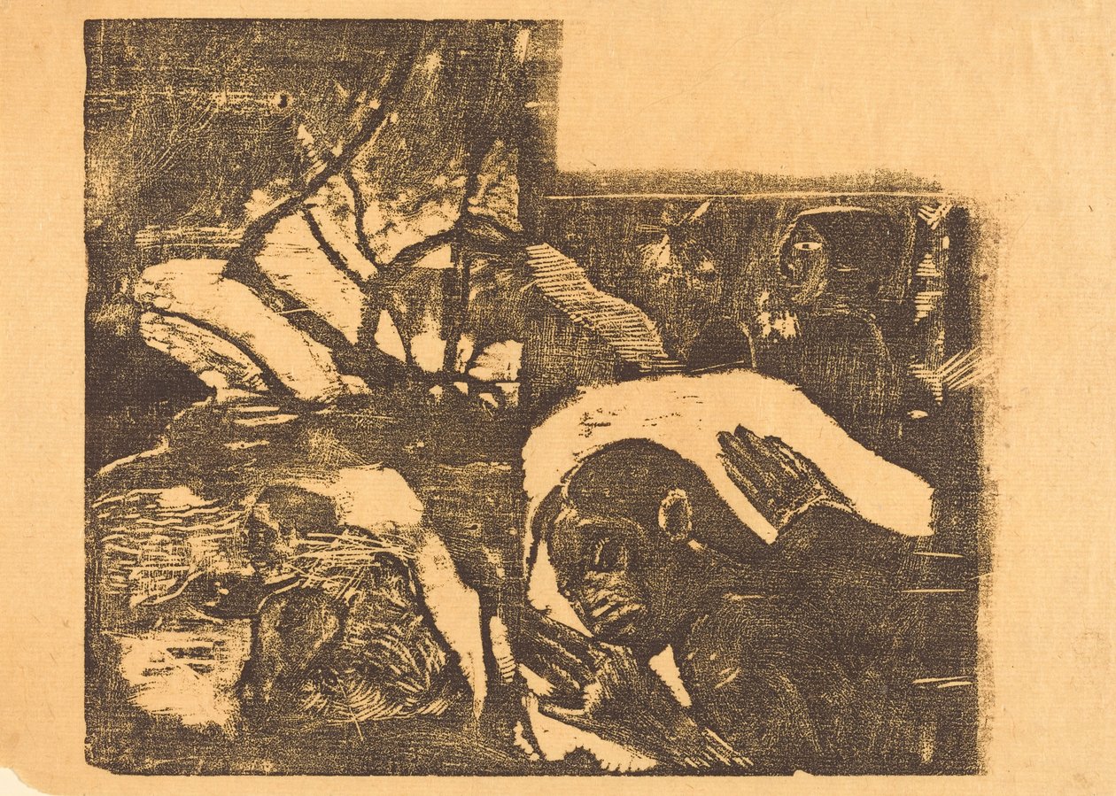 Eine Maori-Frau im Wald; Manao Tupapau (Sie wird von einem Geist heimgesucht) od Paul Gauguin