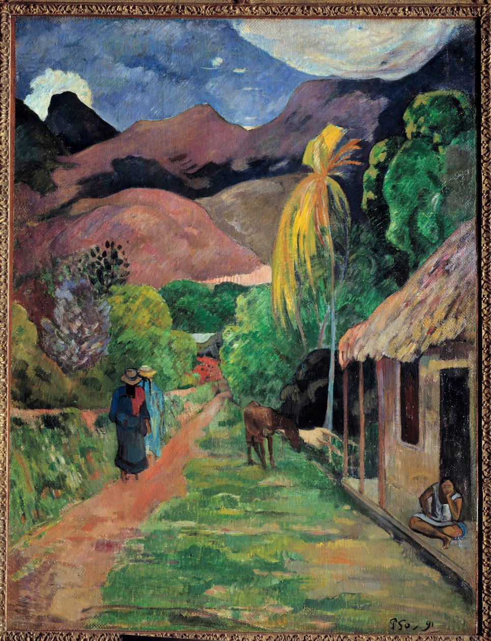 Ulice na Tahiti Malba Paula Gauguina (1848-1903) 1891 Tolede, muzeum umění od Paul Gauguin
