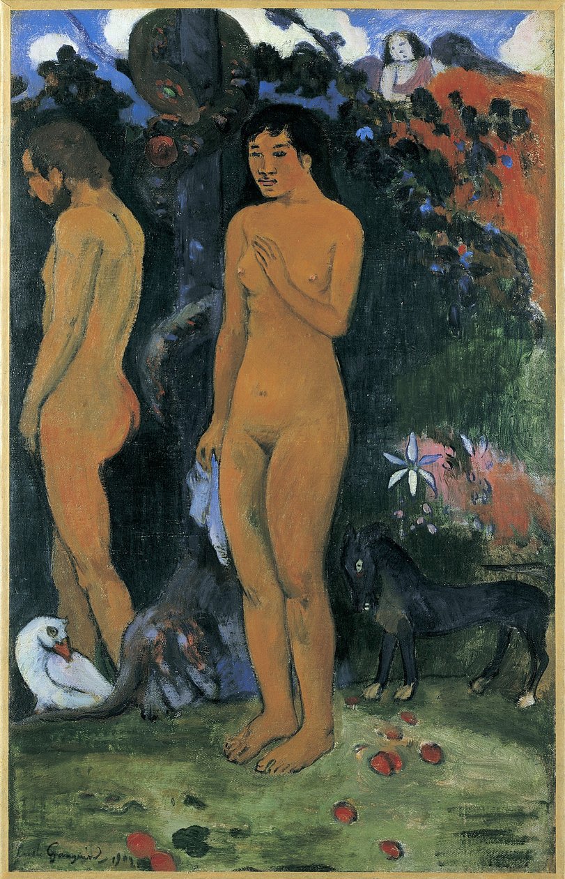 Adam a Eva (Adam et Eva) - Paul Eugene Henri Gauguin (1848-1903). Olej na plátně od Paul Gauguin