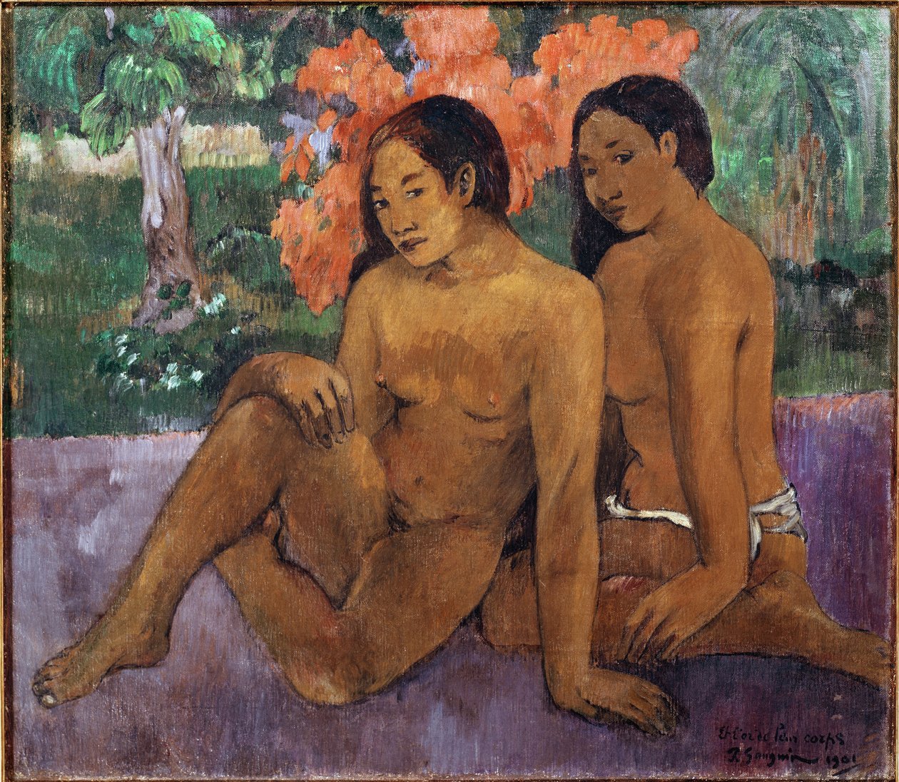 A zlato jejich těl (olej na plátně od Paul Gauguin