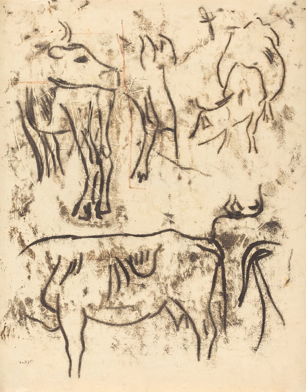 Studie na zvířatech, 19011902. od Paul Gauguin