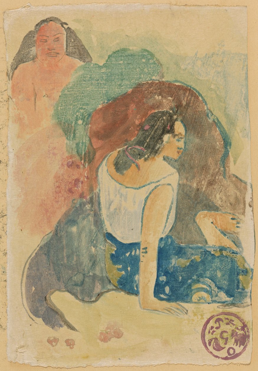 Slova ďábla [recto] od Paul Gauguin