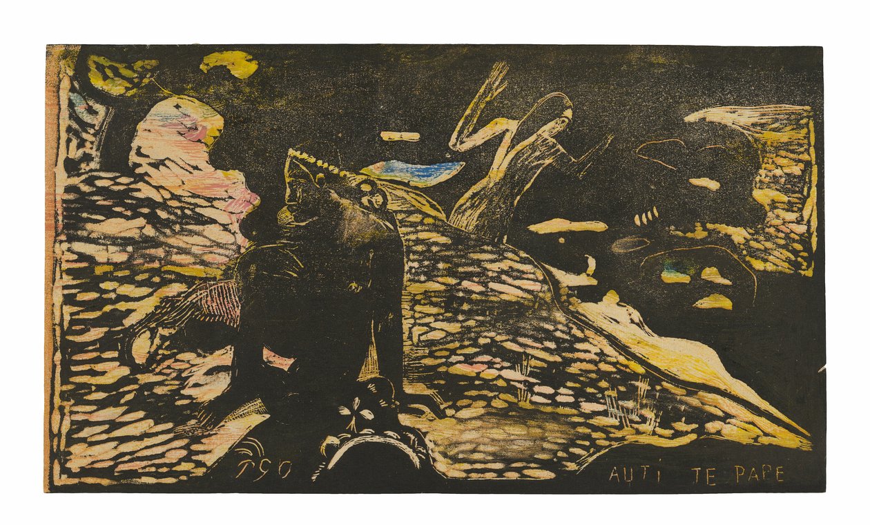 Auti te pape (Ženy u řeky), ze suity Noa Noa od Paul Gauguin