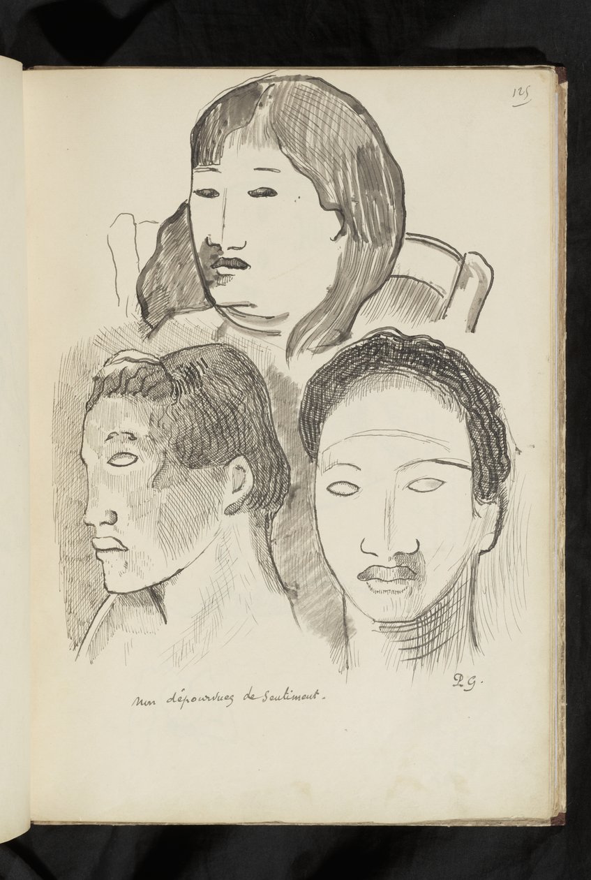 Před a po - kresba "Není bez citu" od Paul Gauguin